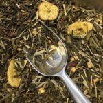 Thé vert Coucher de soleil en Asie saveur pêche, goyave et gingembre