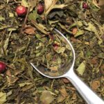 Thé vert 8 plaisirs sensuels saveur fraise canneberge