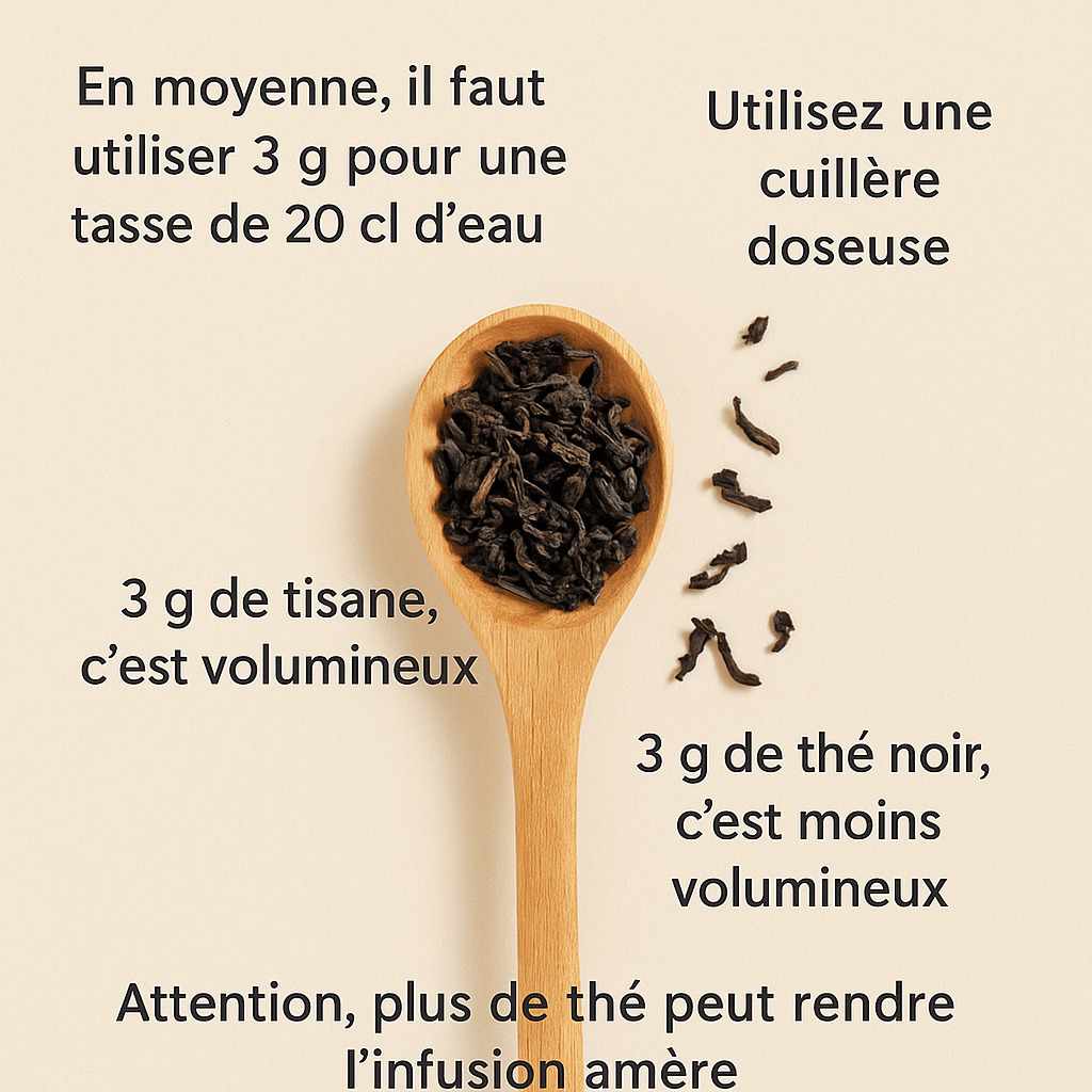 doser le thé en vrac