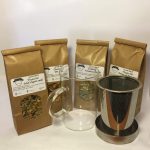 Coffret tisane et mug avec filtre et couvercle