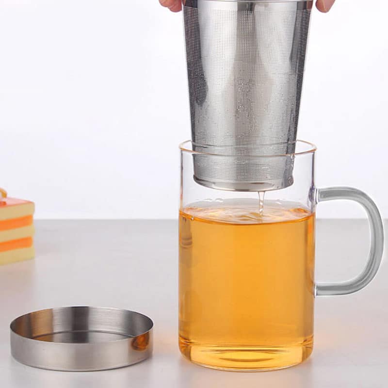 Théière ROOIBOS En Verre Borosilicate – 1,2 L – Filtre Inox Dévissable – Bec Anti-goutte – CRISTEL